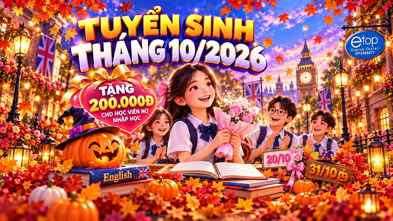 TUYỂN SINH T10/2026 – YÊU THƯƠNG, TỰ TIN, KHÁM PHÁ